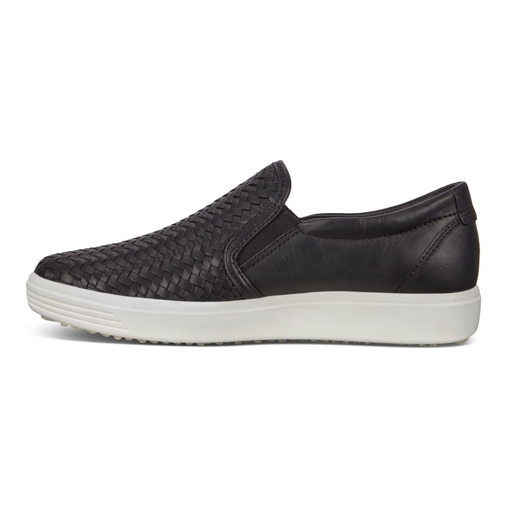 Slip On Mujer - ECCO Soft 7 - Negros - GWM218395